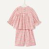 imageAmazon Essentials x Sofia Grainge Toddlers and Baby Girls Long Sleeve Flannel SetIvory Raspberry Red Windowpane