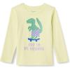 imageAmazon Essentials Boys LongSleeve TShirtsPastel Green Pixel Dino