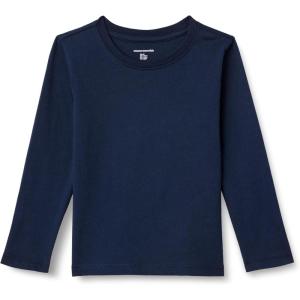 imageAmazon Essentials Boys LongSleeve TShirtsNavy