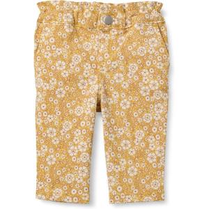 imageAmazon Essentials x Sofia Grainge Toddler Girls Straight Leg Jean with RuffleLight Yellow Delicate Floral