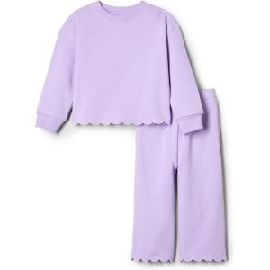 imageAmazon Essentials x Sofia Grainge Toddlers and Baby Girls French Terry Pant and Top SetLilac