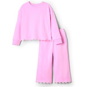 imageAmazon Essentials x Sofia Grainge Toddlers and Baby Girls French Terry Pant and Top SetPink