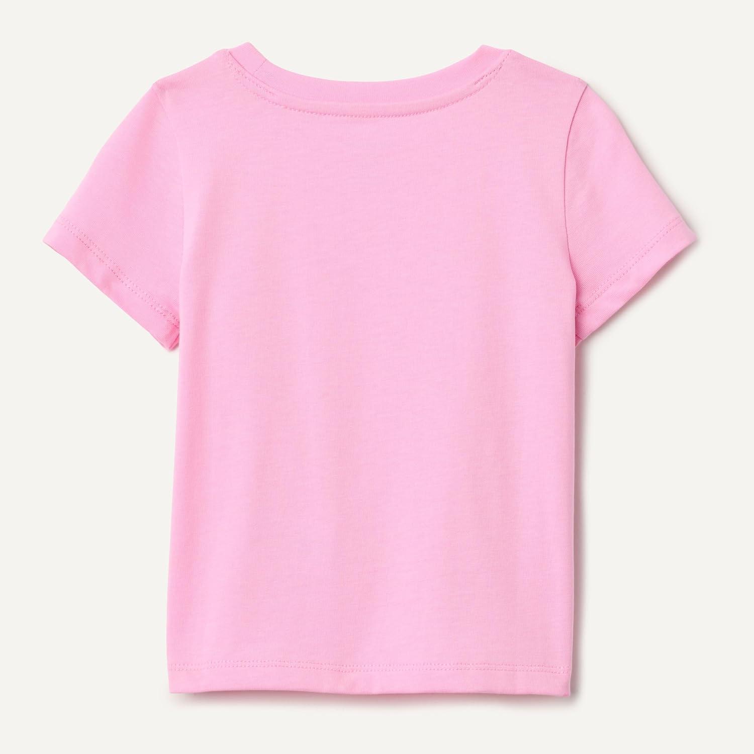 imageAmazon Essentials Girls and Toddlers ShortSleeve TShirtsPink
