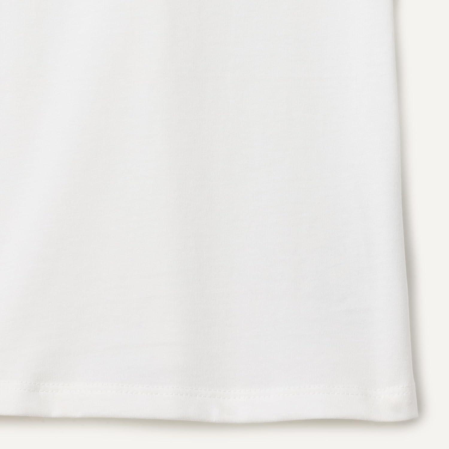 imageAmazon Essentials Girls and Toddlers ShortSleeve TShirtsWhite