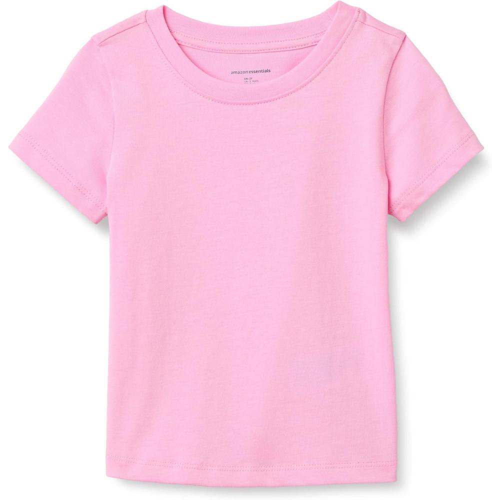 imageAmazon Essentials Girls and Toddlers ShortSleeve TShirtsPink