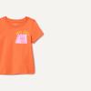 imageAmazon Essentials Girls and Toddlers ShortSleeve TShirtsBright Orange Jelly