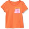 imageAmazon Essentials Girls and Toddlers ShortSleeve TShirtsBright Orange Jelly