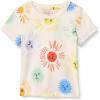 imageAmazon Essentials Girls and Toddlers ShortSleeve TShirtsIvory Suns