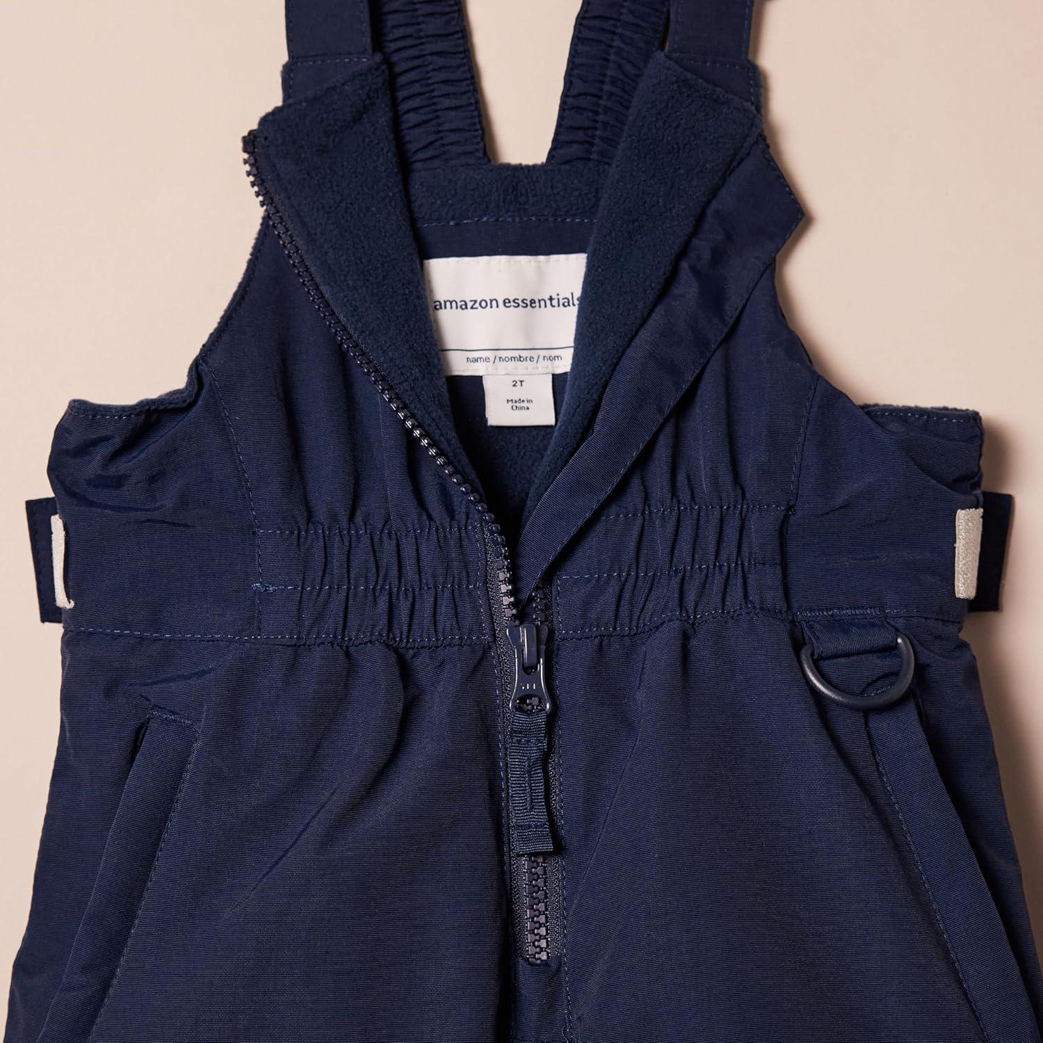 imageAmazon Essentials Girls and Toddlers WaterResistant Ski ampamp Snow Bib OverallDark Navy