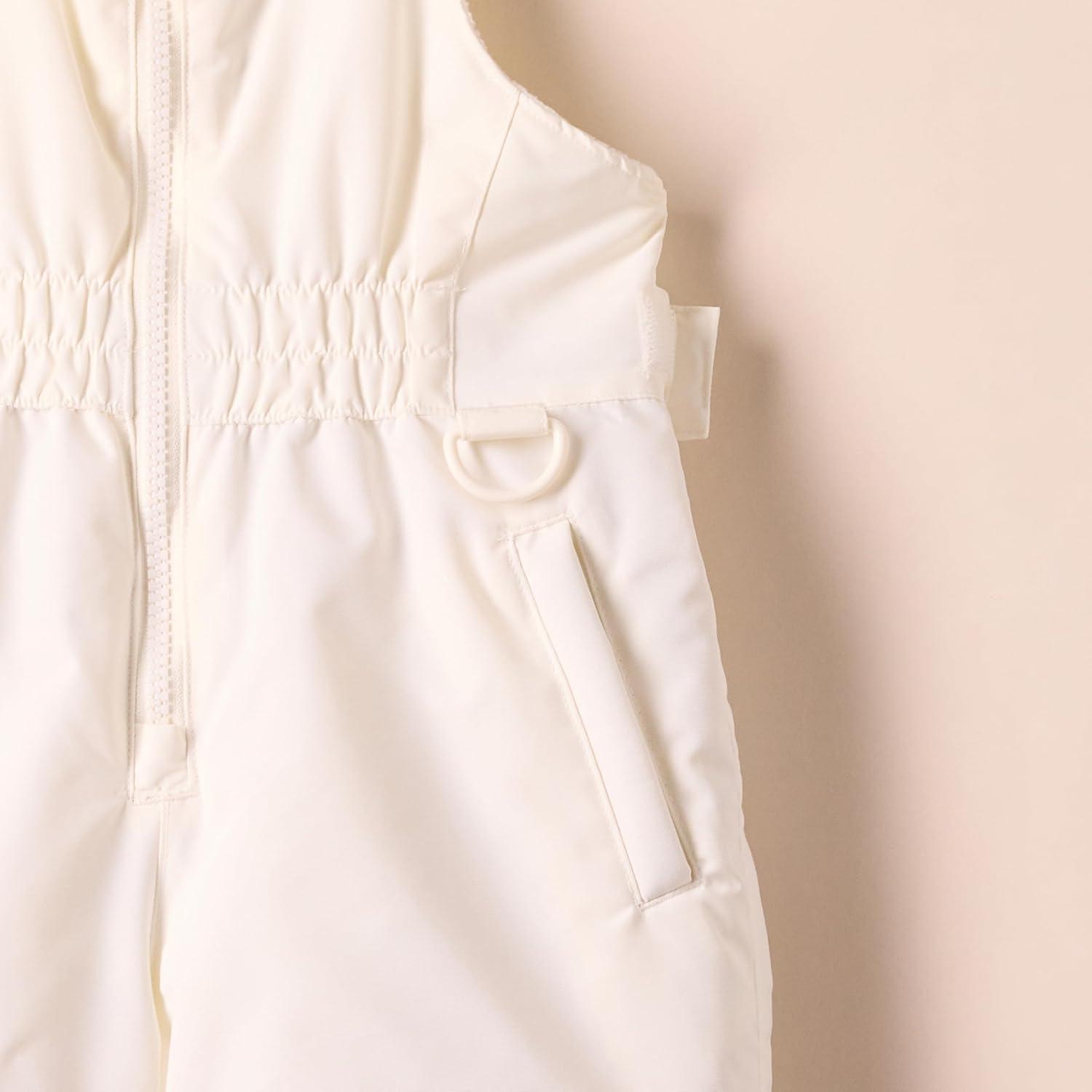 imageAmazon Essentials Girls and Toddlers WaterResistant Ski ampamp Snow Bib OverallIvory