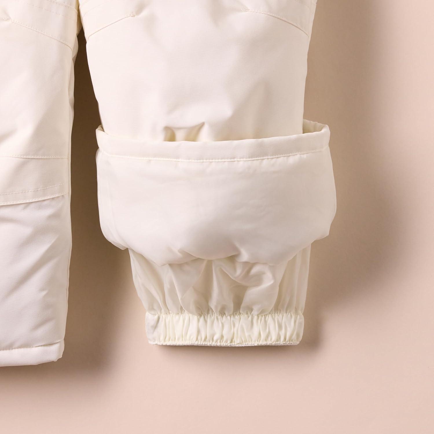 imageAmazon Essentials Girls and Toddlers WaterResistant Ski ampamp Snow Bib OverallIvory