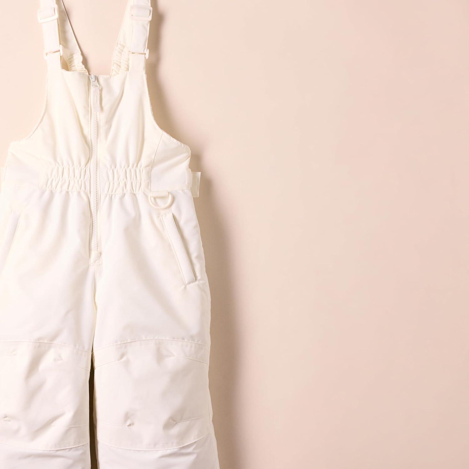 imageAmazon Essentials Girls and Toddlers WaterResistant Ski ampamp Snow Bib OverallIvory