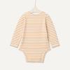 imageAmazon Essentials x Sofia Grainge Unisex Babies Long Sleeve Crew Neck Bodysuit Pack of 3IvoryLight CamelStripe