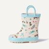 imageAmazon Essentials x Sofia Grainge Unisex Toddlers Waterproof Rubber Rain BootsLight Tan Frogs