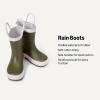 imageAmazon Essentials x Sofia Grainge Unisex Toddlers Waterproof Rubber Rain BootsOlive