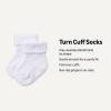 imageAmazon Essentials x Sofia Grainge Unisex Toddlers and Babies Knitted Turn Cuff Socks 6 PairsWhite