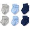 imageAmazon Essentials x Sofia Grainge Unisex Toddlers and Babies Knitted Turn Cuff Socks 6 PairsHeather GreyLight BlueNavy