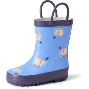 imageAmazon Essentials x Sofia Grainge Unisex Toddlers Waterproof Rubber Rain BootsBlue Elephant Rain