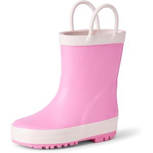 imageAmazon Essentials x Sofia Grainge Unisex Toddlers Waterproof Rubber Rain BootsRose