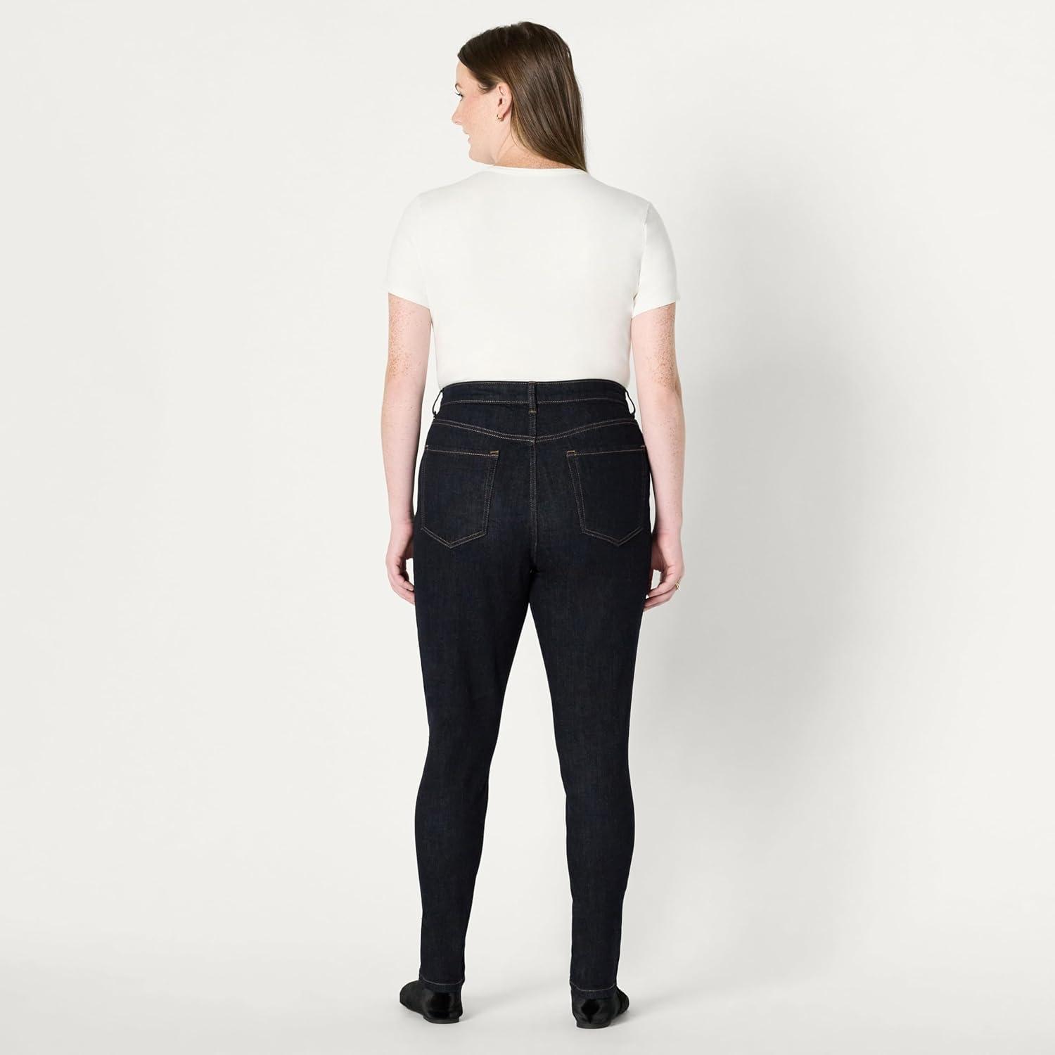 imageAmazon Essentials Womens High Stretch HighRise Skinny JeansRinse