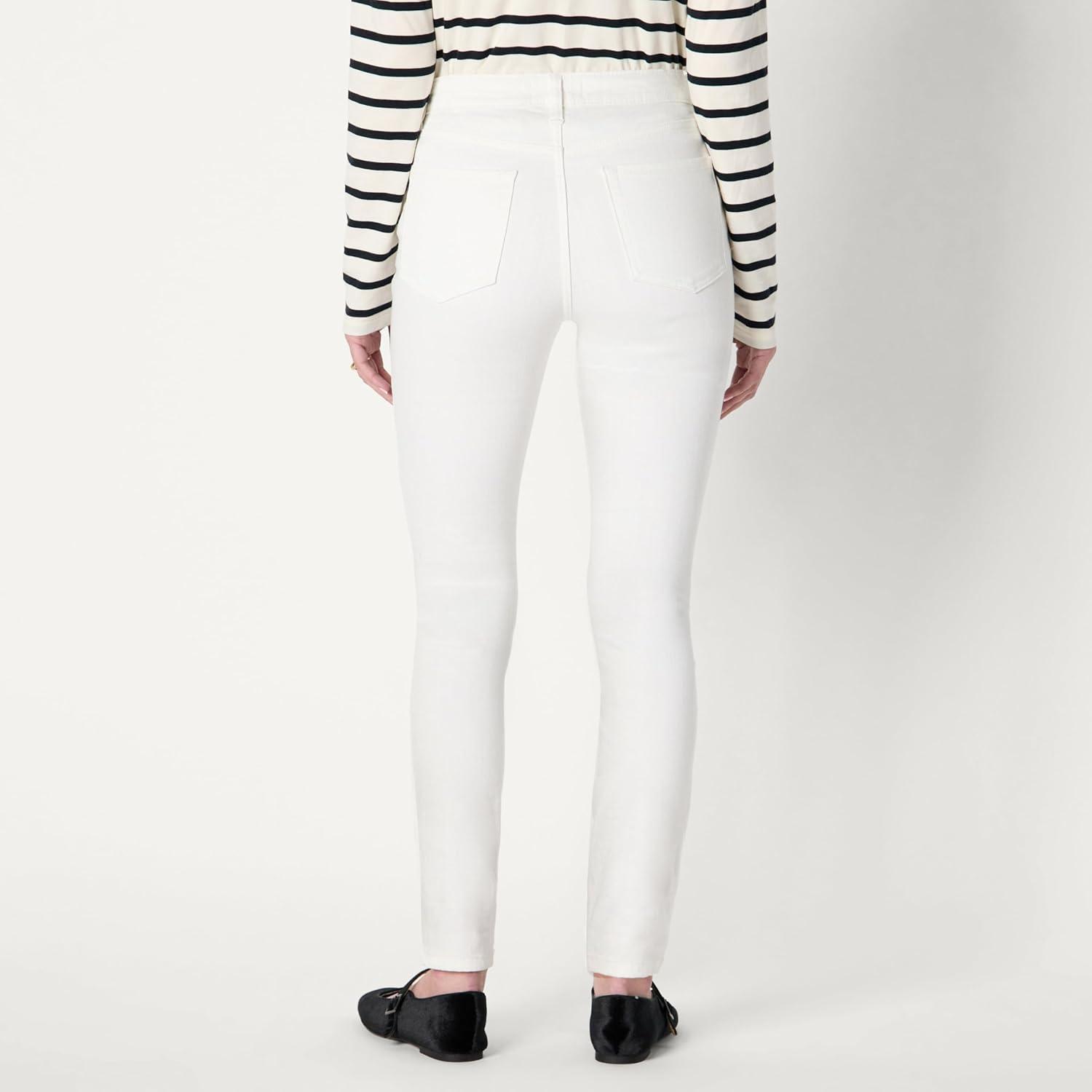 imageAmazon Essentials Womens High Stretch HighRise Skinny JeansWhite