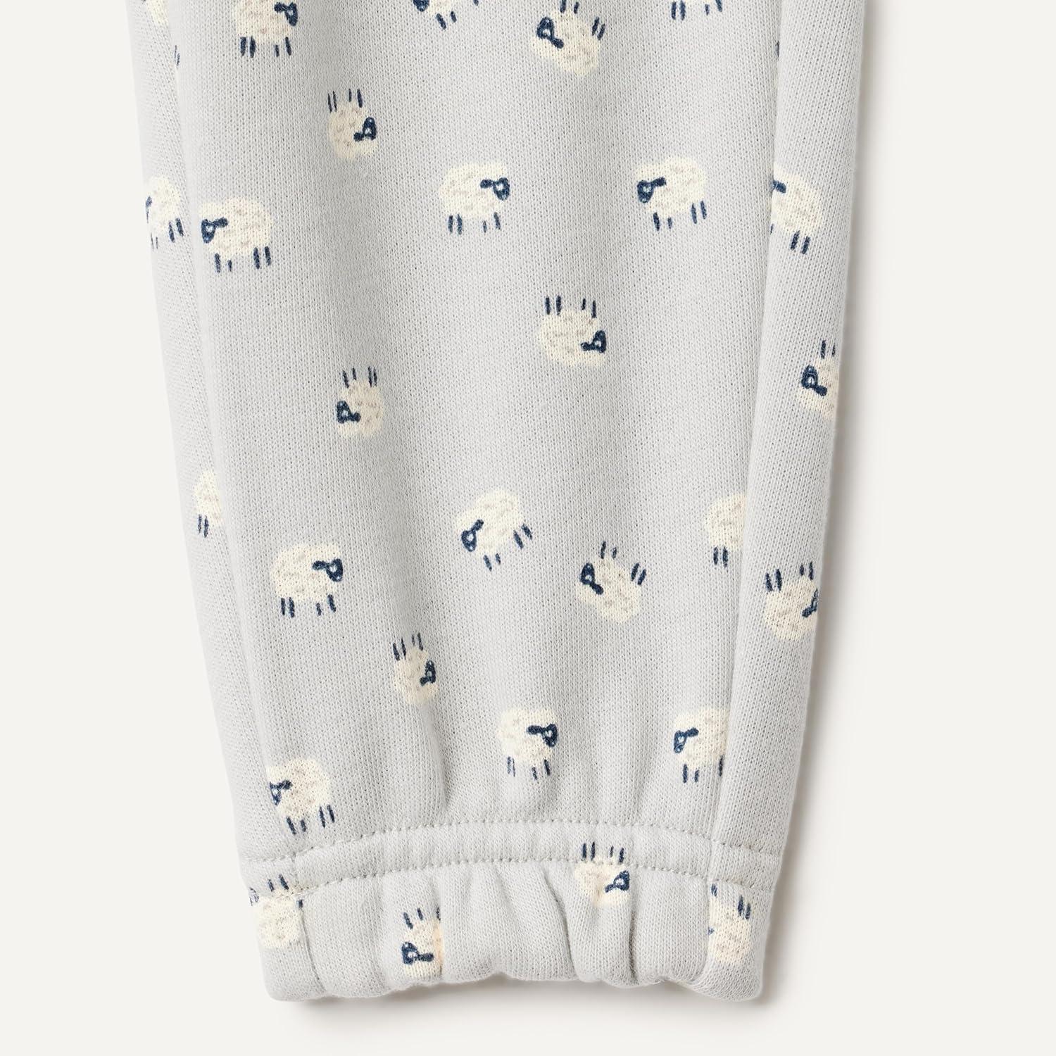 imageAmazon Essentials x Sofia Grainge Unisex Toddlers and Babies Sweatshirt ampamp Sweatpant SetDove Grey Sheep