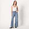 imageAmazon Essentials Womens Low Stretch HighRise Wide Leg JeanAuthentic Medium Wash