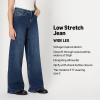 imageAmazon Essentials Womens Low Stretch HighRise Wide Leg JeanStone Dark Wash
