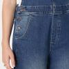 imageAmazon Essentials Womens Medium Stretch Denim RelaxedFit Straight Leg OverallsClassic Medium Wash