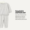 imageAmazon Essentials x Sofia Grainge Unisex Toddlers and Babies Sweatshirt ampamp Sweatpant SetDove Grey Sheep