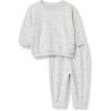imageAmazon Essentials x Sofia Grainge Unisex Toddlers and Babies Sweatshirt ampamp Sweatpant SetDove Grey Sheep