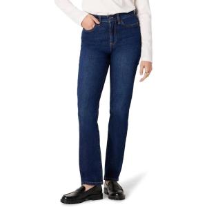 imageAmazon Essentials Womens HighRise Straight Leg JeanDark Shadow Wash