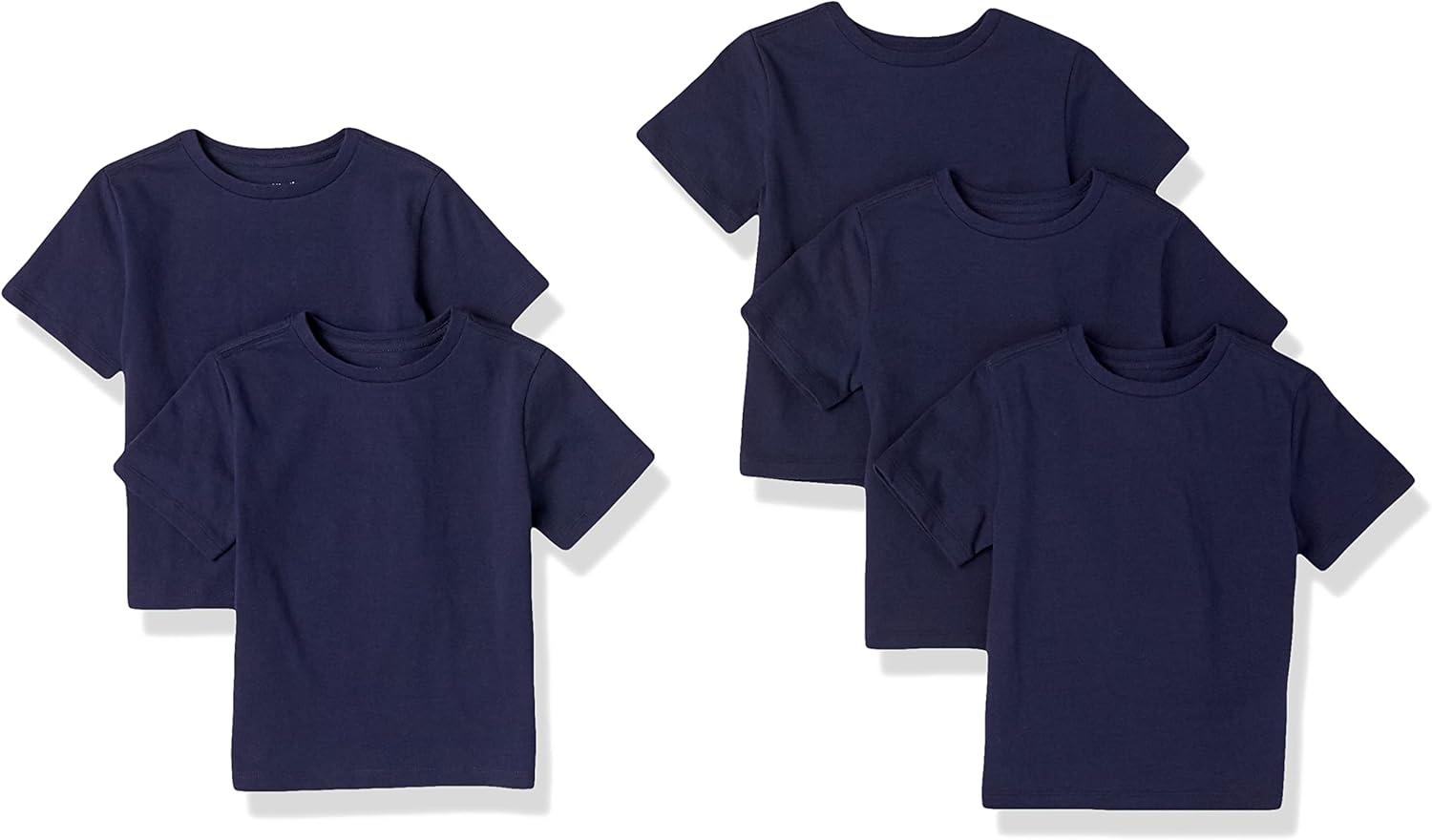 imageAmazon Essentials Boys ShortSleeve TShirtsNavy