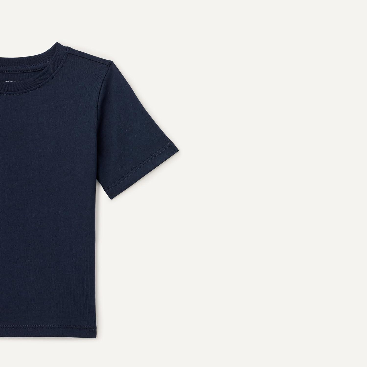 imageAmazon Essentials Boys ShortSleeve TShirtsNavy