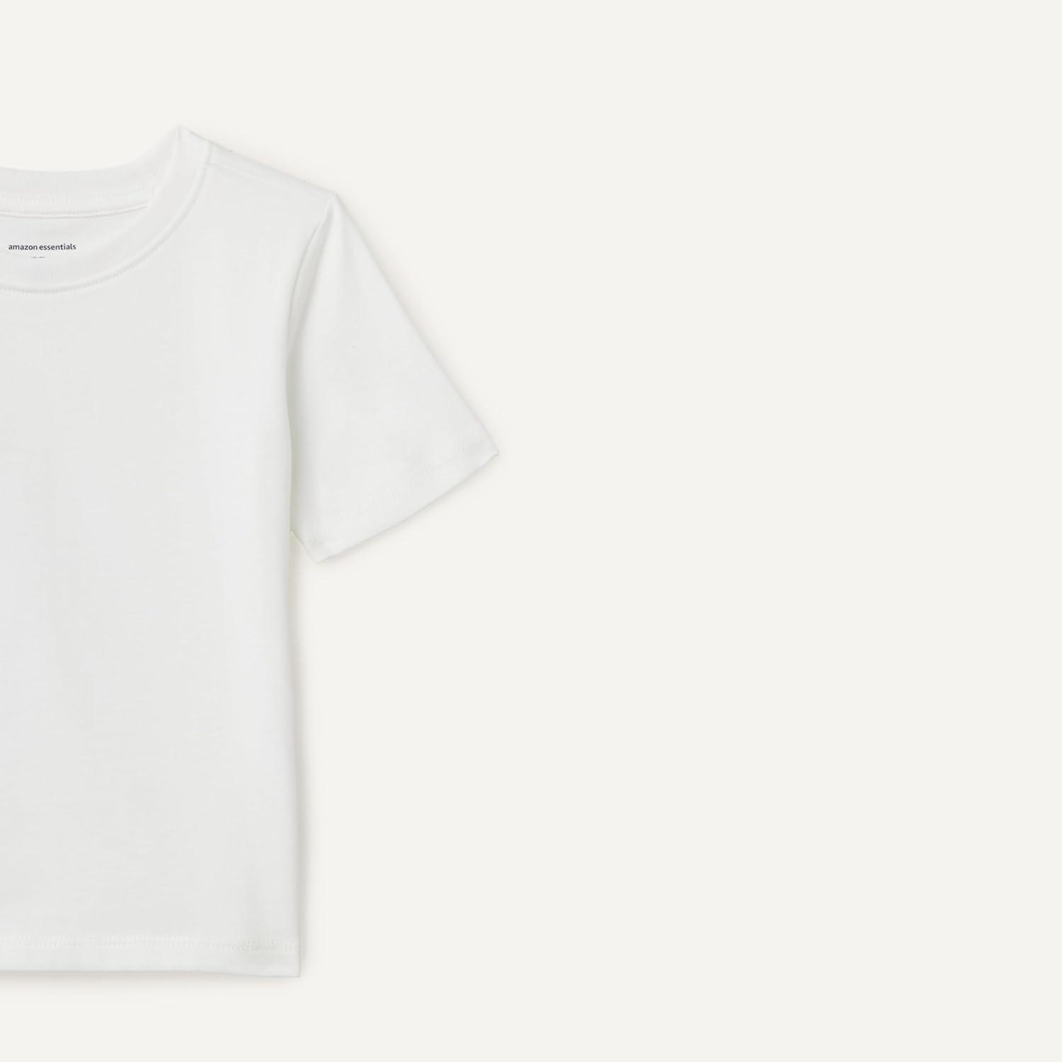 imageAmazon Essentials Boys ShortSleeve TShirtsWhite