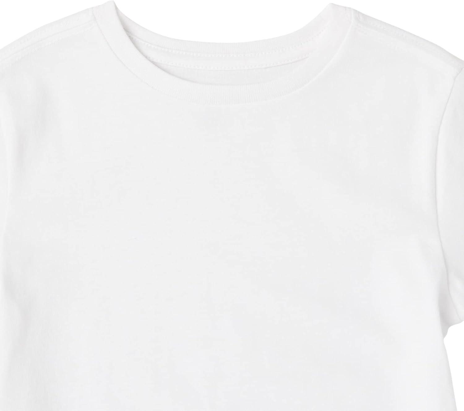 imageAmazon Essentials Boys ShortSleeve TShirtsWhite