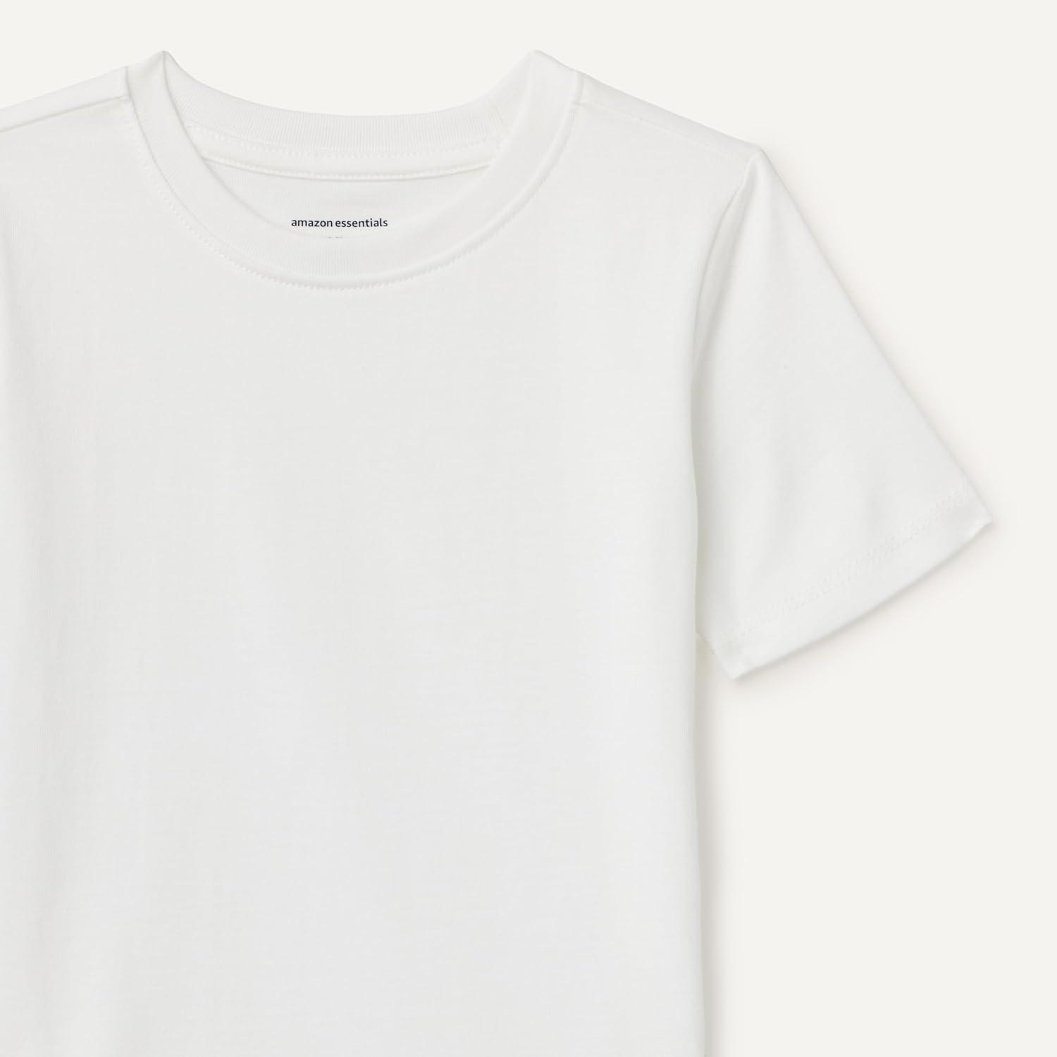 imageAmazon Essentials Boys ShortSleeve TShirtsWhite