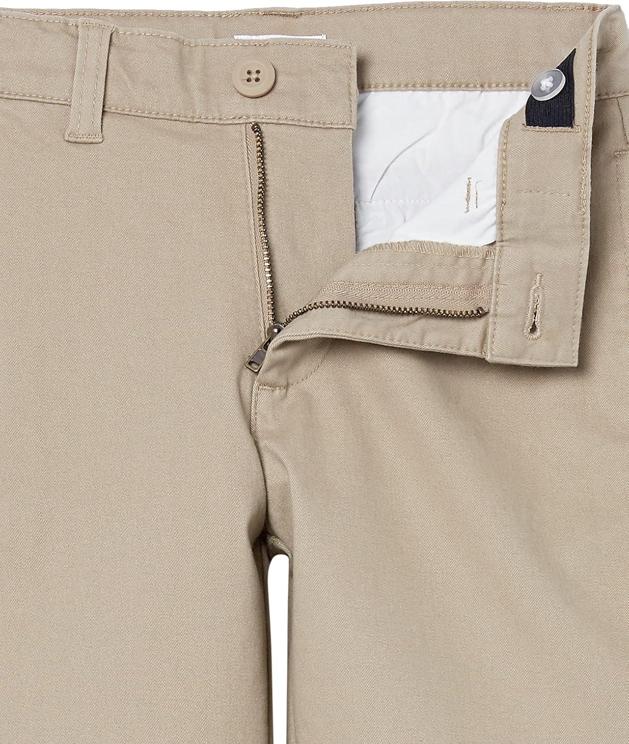 imageAmazon Essentials Boys and Toddlers Uniform Woven FlatFront Shorts  Discontinued Colors MultipacksKhaki Brown