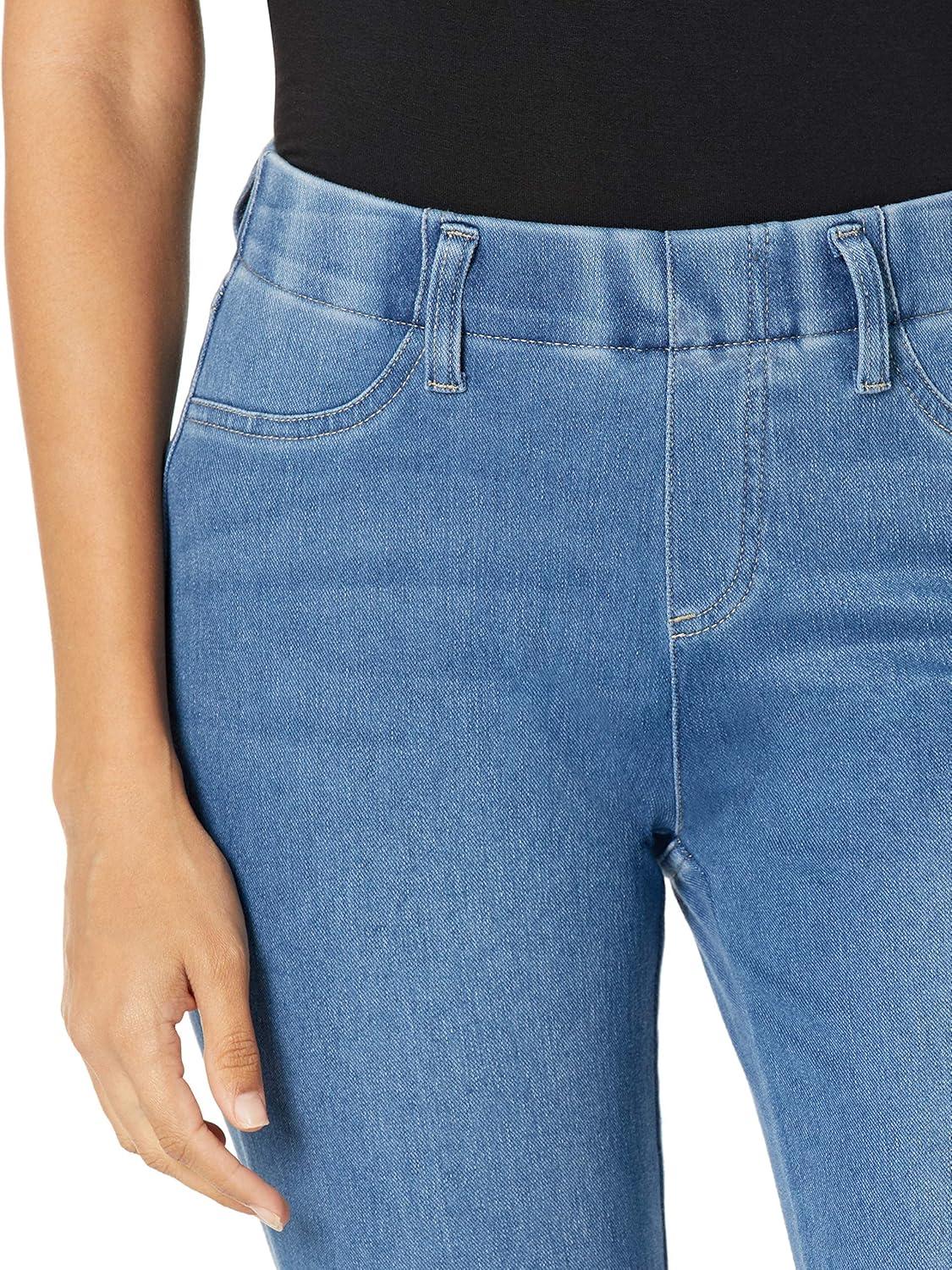 imageAmazon Essentials womens PullOn Stretchy Knit Jegging Available in Plus SizeLight Wash