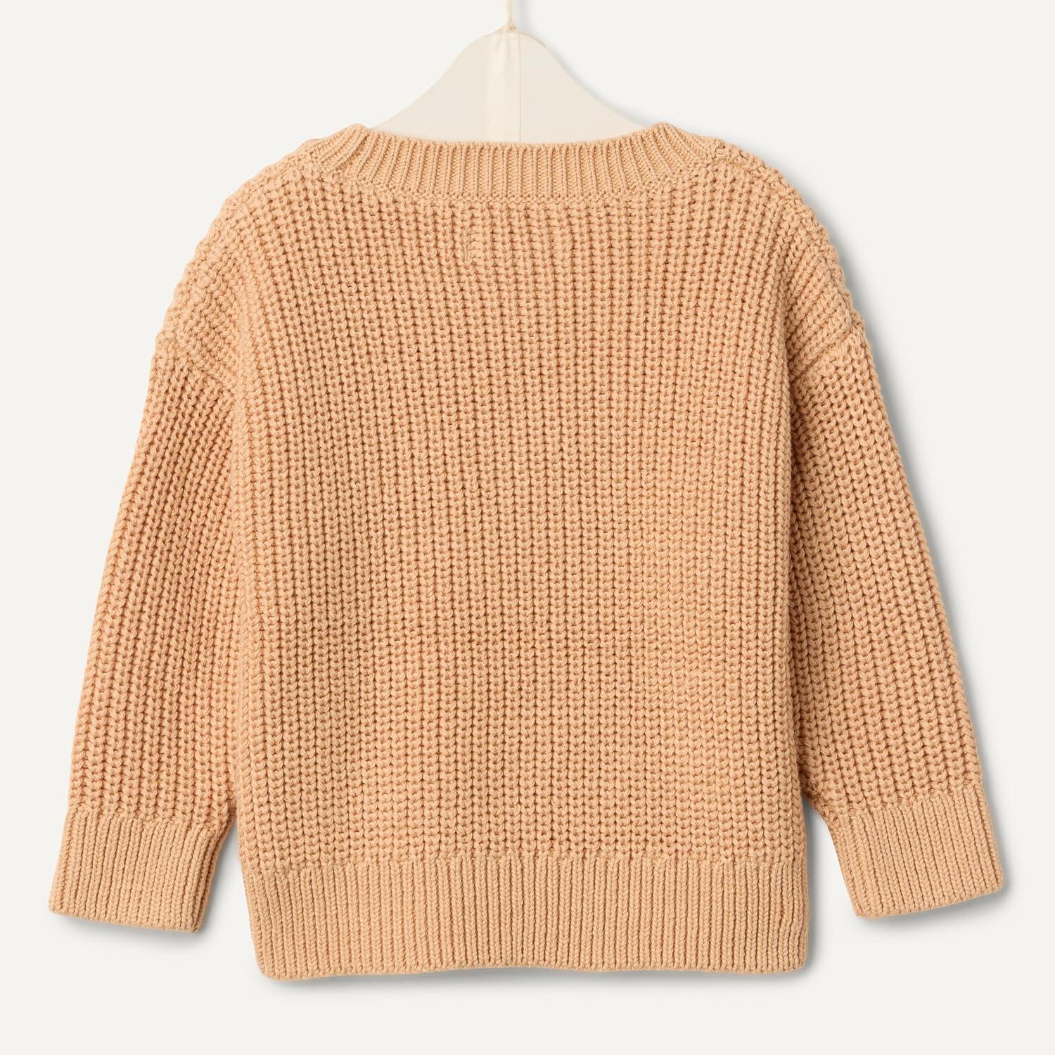 imageAmazon Essentials x Sofia Grainge Unisex Toddlers and Babies Pullover SweaterLight Camel