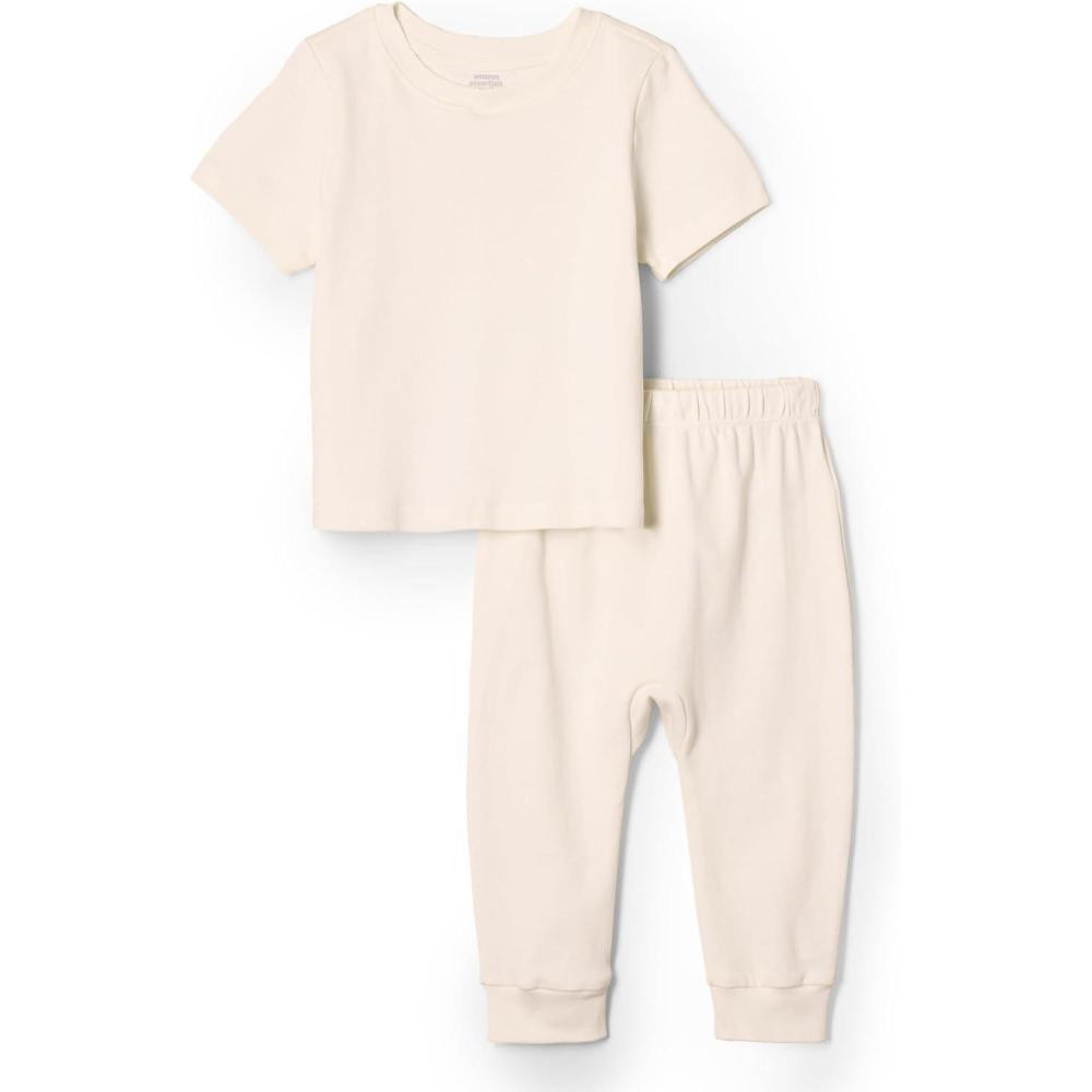 imageAmazon Essentials x Sofia Grainge Unisex Toddlers and Babies Pant ampamp Top SetIvory