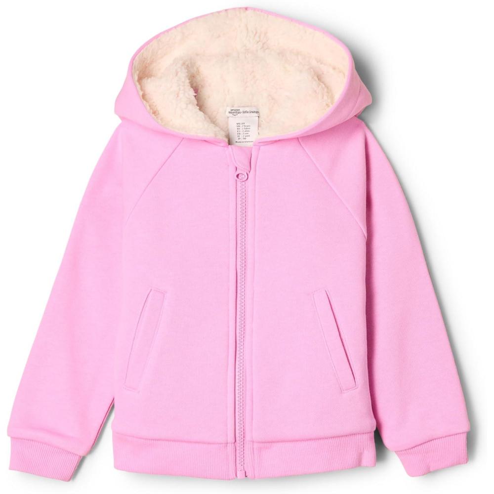 imageAmazon Essentials x Sofia Grainge Unisex Toddlers and Babies Zip Hoodie SweatshirtPink