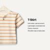 imageAmazon Essentials BabyBoys Short Sleeve TShirtsPale YellowStripe