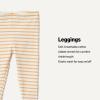 imageAmazon Essentials BabyGirls LeggingIvoryLight CamelStripe