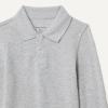 imageAmazon Essentials Boys and Toddlers LongSleeve Pique Polo Shirts MultipacksLight Grey Heather
