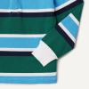 imageAmazon Essentials Boys and Toddlers Rugby Polo ShirtDark Emerald Green Blue Block Stripe