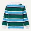 imageAmazon Essentials Boys and Toddlers Rugby Polo ShirtDark Emerald Green Blue Block Stripe