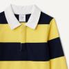 imageAmazon Essentials Boys and Toddlers Rugby Polo ShirtNavy Yellow Rugby Stripe