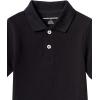 imageAmazon Essentials Boys and Toddlers ShortSleeve School Uniform Pique Polo Shirts MultipacksBlack