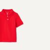 imageAmazon Essentials Boys and Toddlers ShortSleeve School Uniform Pique Polo Shirts MultipacksBright Poppy Red